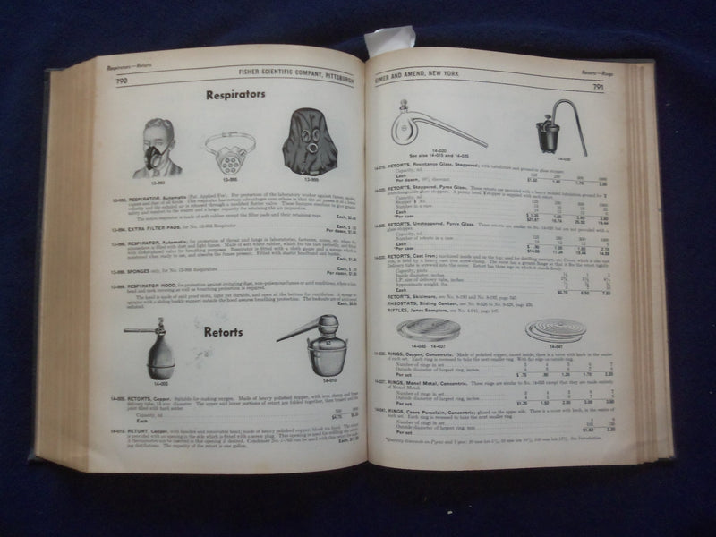 1942 ELMER AND AMEND FISHER SCIENTIFIC COMPANY HARDCOVER CATALOG - R 98A