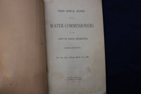 1896 BROOKLINE WATER COMMISSIONERS ANNUAL REPORT SOFTCOVER BOOK - K 797
