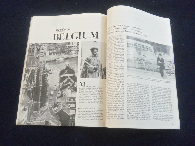 1968 APRIL U.S CAMERA AND TRAVEL MAGAZINE - NEW ENLARGING METER - SP 4714C