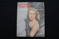 1948 NOVEMBER 17 MUNDO ARGENTINO MAGAZINE - VIRGINIA MAYO COVER - E 25135