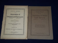 1906 & 1914 ANNUAL REPORT OF THE ASSOCIATION OF ONTARIO BOOK LOT OF 2 - II 6155