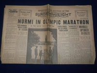 1931 JULY 12 SAN ANTONIO SUNDAY LIGHT SPORT SECTION - NURMI IN OLYMPIC - NP 972J
