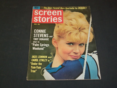 1963 DECEMBER SCREEN STORIES MAGAZINE - CONNIE STEVENS - SP 8181