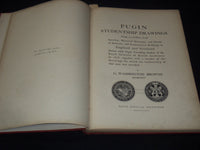 1887 PUGIN STUDENTSHIP DRAWINGS VOLUME #43 OF 200 - G. WASHINGTON BROWNE - Z 285