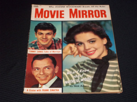 1958 FEBRUARY MOVIE MIRROR MAGAZINE - NATALIE WOOD FRONT COVER - E 16472