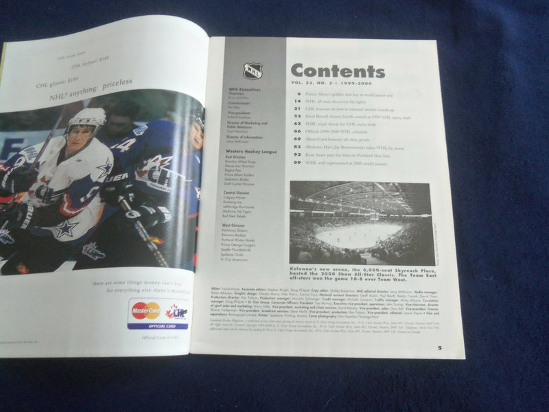 1999-2000 CANADIAN HOCKEY MAGAZINE - MILAN DRAFT & MICHAL SIVEK COVER - F 253J