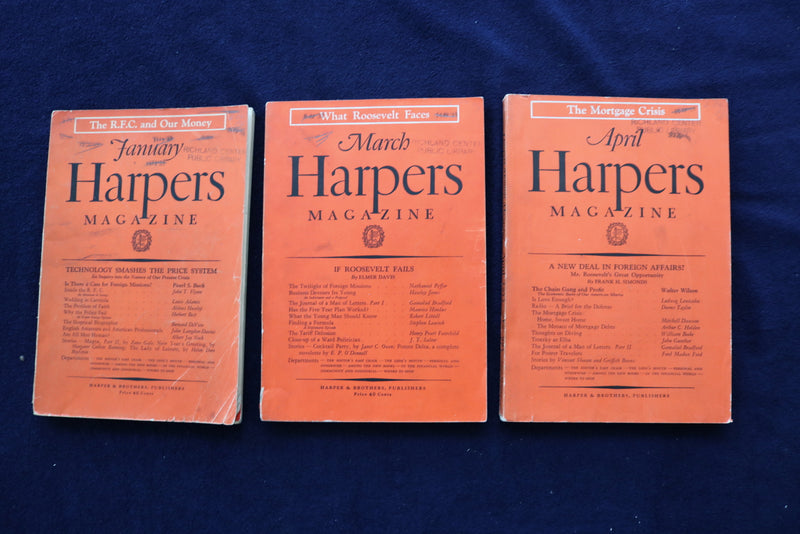 1933-1935 HARPER'S MAGAZINE - LOT OF 11 - O 3426