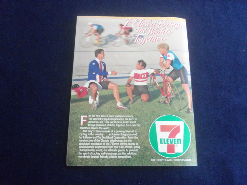 1986 BICYCLING WORLD CHAMPIONSHIPS PROGRAM - COLORADO SPRINGS, CO - ST 7040