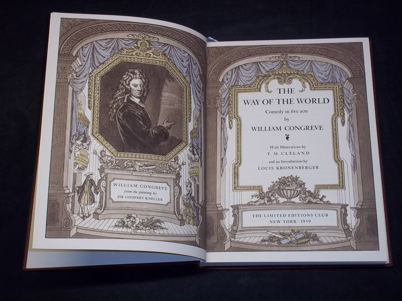 1959 THE WAY OF THE WORLD BOOK BY CONGREVE - SIGNED LIMITED EDITION - KD 2757S