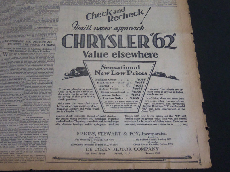 1928 MAY 20 NY TIMES SPECIAL FEATURES LINDBERGH LEADING AVIATION SWEEPS- NT 7078