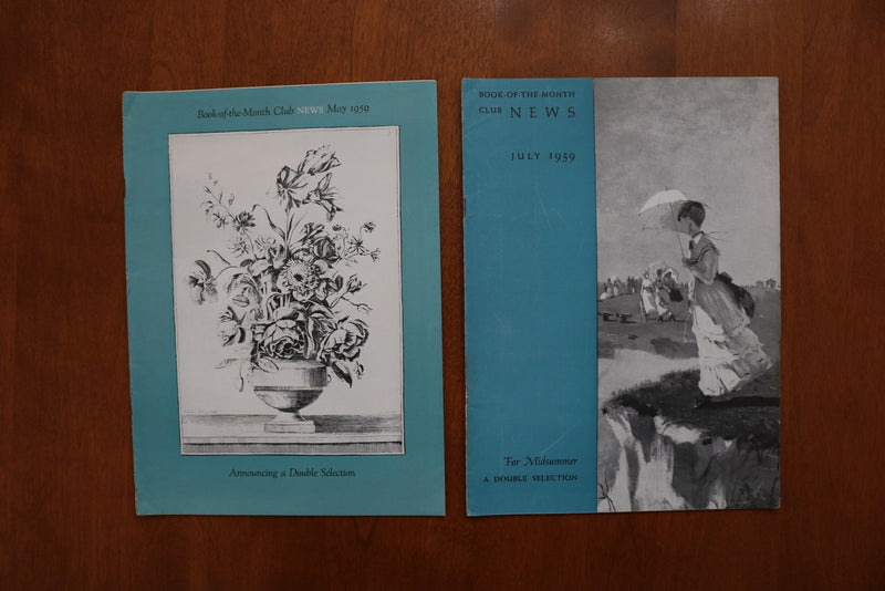 1958-1961 BOOK-OF-THE-MONTH CLUB NEWS MAGAZINE - LOT OF 11 - O 3921