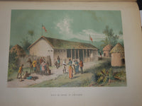 1870'S THE LIFE & EXPLORATIONS OF DR. LIVINGSTONE VOLUME - COLOR ILLUS. - Z 177