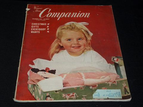 1941 DECEMBER WOMAN'S HOME COMPANION MAGAZINE NICE FRONT COVER - E 2649