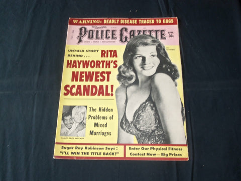 1964 APRIL THE NATIONAL POLICE GAZETTE MAGAZINE - RITA HAYWORTH - B 5724