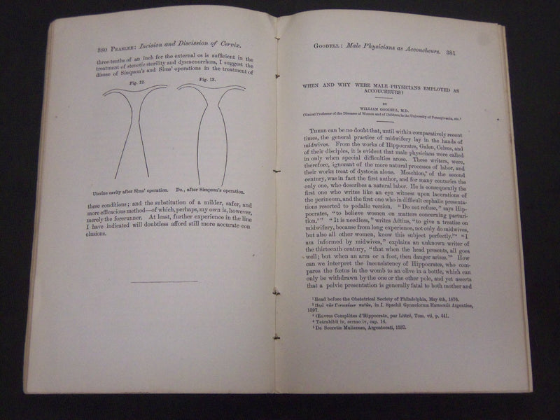 1876 THE AMERICAN JOURNAL OF OBSTETRICS MAGAZINE LOT OF 3 - NICE ADS - O 1092
