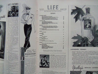 1940 NOVEMBER 25 LIFE MAGAZINE - FUR COATS IN FASHION - L 210