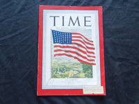 1942 JULY 6 TIME MAGAZINE - THE AMERICAN FLAG, LAND OF THE FREE - T 822
