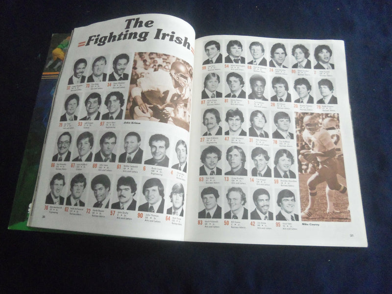 1979 OCTOBER 6 FOOTBALL PROGRAM - UNIV NOTRE DAME VS GEORGIA TECH - SP 1213D
