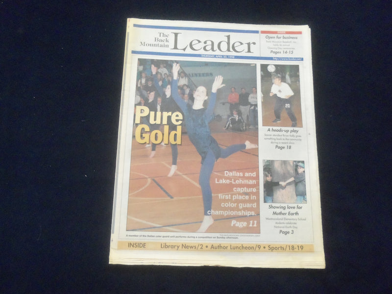 1998 APR 30 THE BACK MOUNTAIN LEADER NEWSPAPER-SHAVERTOWN, PA-PURE GOLD- NP 6151