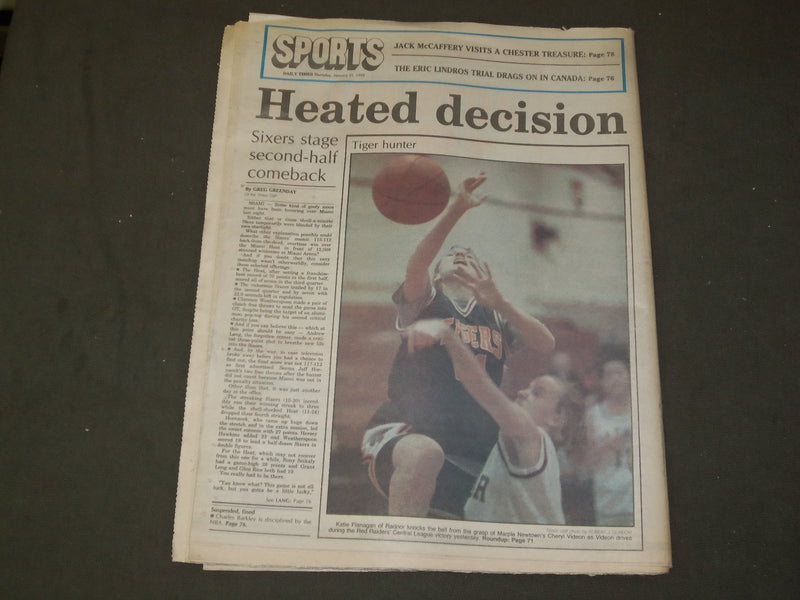 1993 JANUARY 21 (DELAWARE) DAILY TIMES NEWSPAPER- CLINTON INAUGURATION - NP 3323