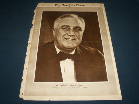 1940 NOVEMBER 10 NEW YORK TIMES PICTURE SECTION - FRANKLIN D. ROOSEVELT- NT 9401