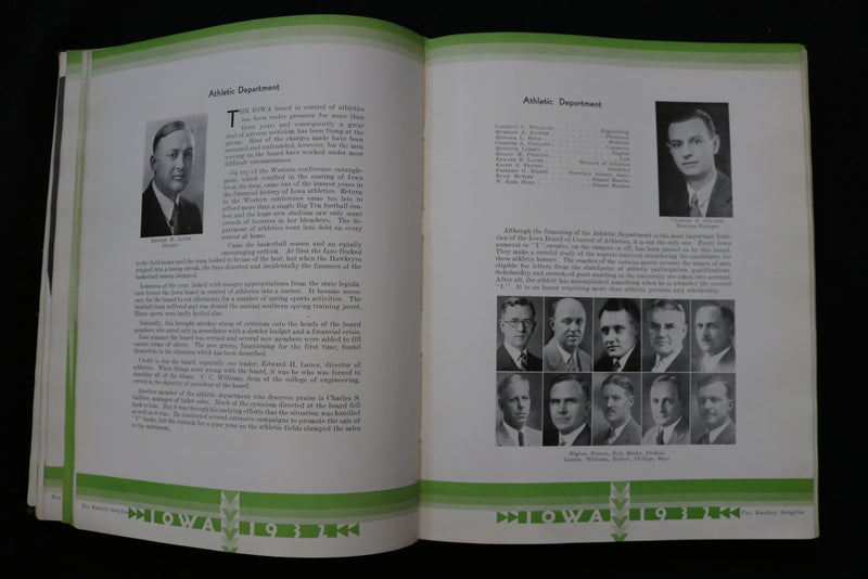1932 THE HAWKEYE UNIVERSITY OF IOWA YEARBOOK - IOWA CITY, IOWA - YB 3540