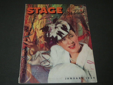 1939 JANUARY THE STAGE MAGAZINE - BEATRICE LILLIE - GREAT PHOTOS & ADS - ST 5