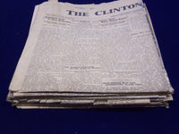 1934 HUNTERDON COUNTY DEMOCRAT LINDBERGH HAUPTMANN NEWSPAPER LOT OF 6 - O 129