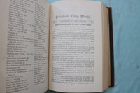 1877-1890 PENNSYLVANIA COLLEGE MONTHLY BOUND VOLUMES - LOT OF 7 - KD 9561