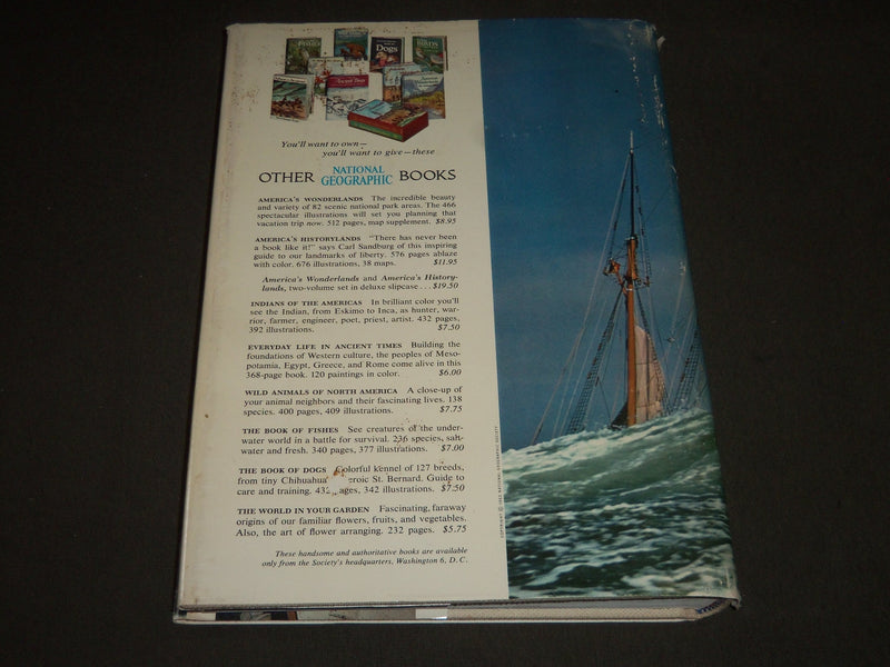 1962 MEN SHIPS AND THE SEA BY CAPT. ALAN VILLIERS HARDCOVER BOOK - I 594