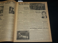 1952 FEBRUARY 7 NEW YORK DAILY NEWS - ELIZABETH FLIES HOME AS QUEEN - NP 5390