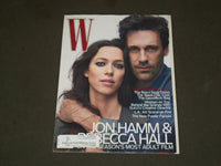 2010 AUGUST W MAGAZINE - JON HAMM & REBECCA HALL COVER - B 3437