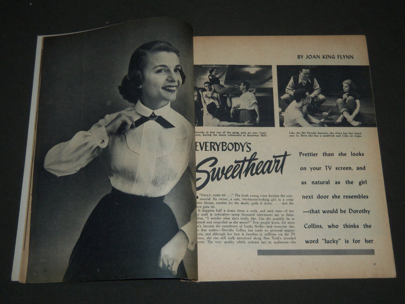 1953 APRIL TV SHOW MAGAZINE - DOROTHY COLLINS COVER - ST 4834