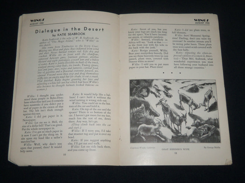 1930 AUGUST & 1931 DECEMBER WINGS MAGAZINE LOT OF 2 - O 1639
