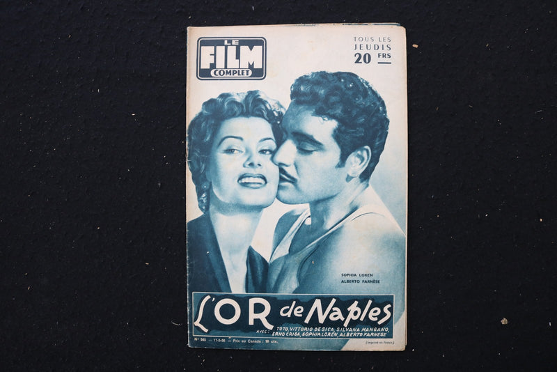 1956 MAY 17 LE FILM COMPET MAGAZINE - SOPHIA LOREN COVER - E 25865