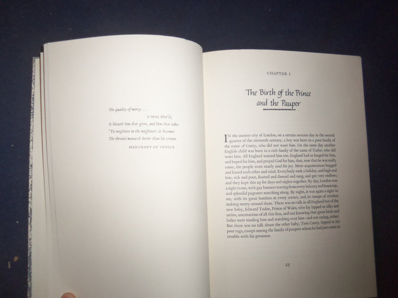 1964 THE PRINCE AND THE PAUPER HARDCOVER BOOK BY TWAIN - HERITAGE PRESS- KD 8165