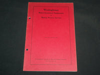1940'S WESTINGHOUSE MOTOR GENERATOR EQUIPMENTS CATALOG BOOK #5164 - J 6665