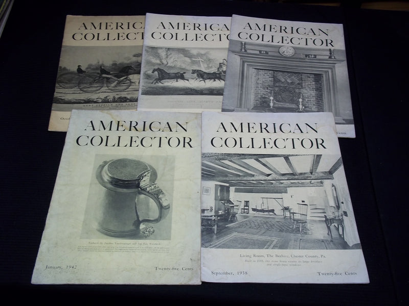 1937-1942 AMERICAN COLLECTOR MAGAZINE LOT OF 5 ISSUES - O 2593C