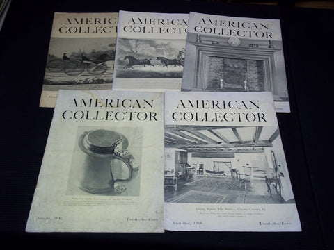 1937-1942 AMERICAN COLLECTOR MAGAZINE LOT OF 5 ISSUES - O 2593C