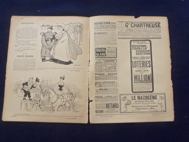1907 NOV 2 LE SOURIRE MAGAZINE - ILLUSTRATED COMEDY - FRENCH TEXT - SP 4867B