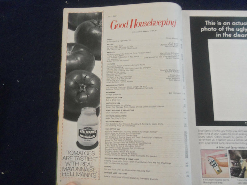 1968 JULY GOOD HOUSEKEEPING MAGAZINE - PAT NIXON - LIZA MINNELLI - F 514Y