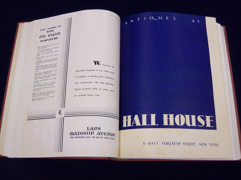 1930 JAN-JUNE THE ANTIQUARIAN MAGAZINE BOUND VOLUME - NICE COVERS - KD 1525
