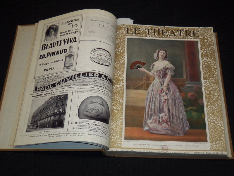 1913 JULY-DECEMBER LE THEATRE MAGAZINE BOUND VOLUME - 12 ISSUES - KD 2278E