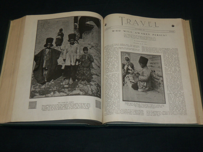 1919 NOV-1920 OCT TRAVEL MAGAZINE BOUND VOLUME - GREAT COVERS - KD 6005