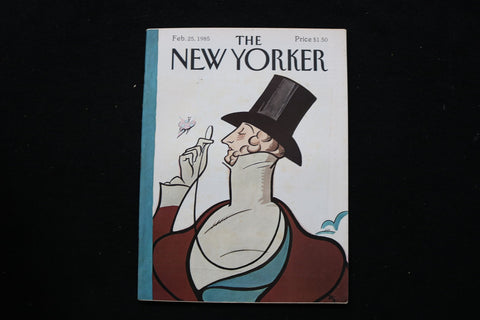 1985 FEBRUARY 25 NEW YORKER MAGAZINE - GREAT ILLUSTRATED COVER - NY 3179