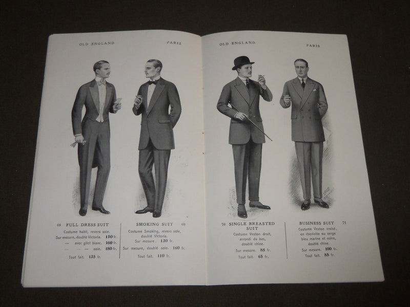 1915-1916 WINTER OLD ENGLAND TAILORS FRENCH CATALOGUE - ILLUSTRATIONS - FR 1136