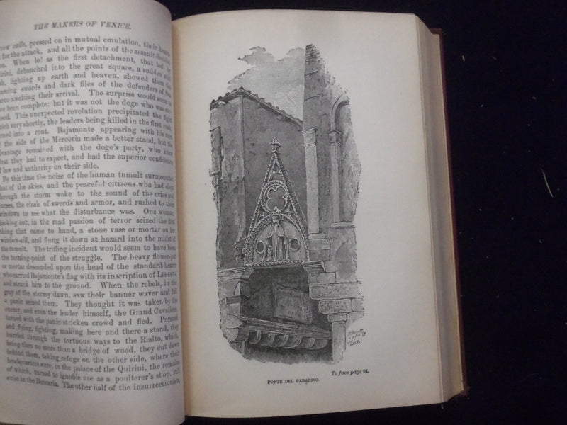 1900'S THE MAKERS OF VENICE HARDCOVER BOOK BY MRS. OLIPHANT - KD 8470