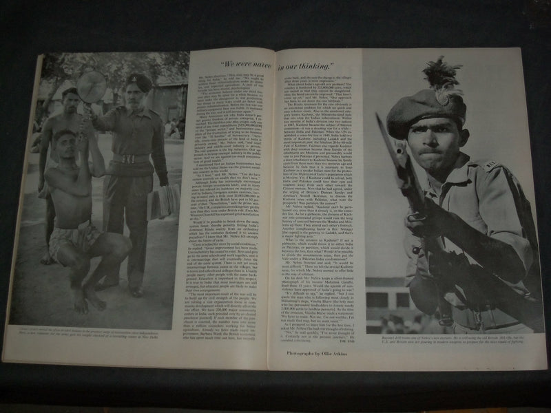 1963 JAN 19 THE SATURDAY EVENING POST MAGAZINE -NEHRU-NORMAN ROCKWELL - SP 2482I