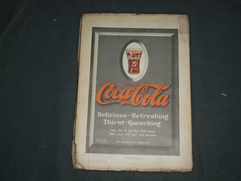 1913 JUNE THE AMERICAN REVIEW OF REVIEWS MAGAZINE - COCA-COLA BACK COVER -B 6566