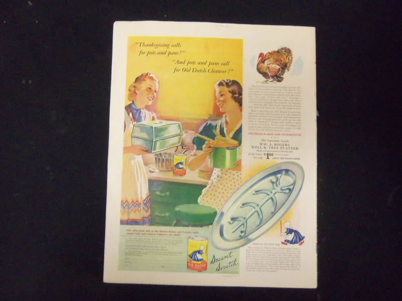 1938 NOV 5 COLLIER'S MAGAZINE - GREAT ILLUSTRATIONS, ARTICLES & ADS - ST 3631